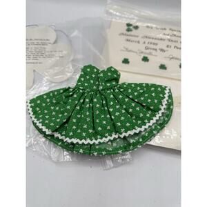 Madame Alexander Doll Club 1990 St. Patrick’s Day Green Dress El Paso TX RARE
